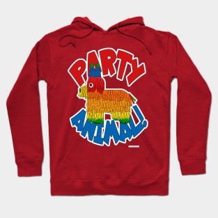 Party Animal Fun Pinata Cartoon Slogan Hoodie